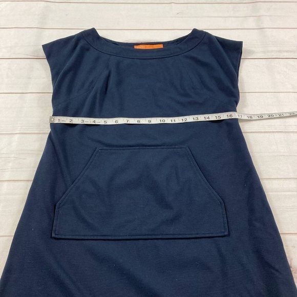 Cynthia Steffe Navy Short Sleeve Pocket Shift Dress Size Small - Picture 7 of 8